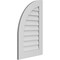 Ekena Millwork Quarter Round Top Left Surface Mount PVC Gable Vent w/ 3-1/2"W x 1"P Standard Frame, 20"W x 32"H GVPQL20X3201SN - alternate 2
